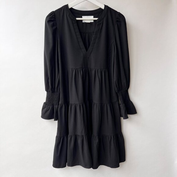 Pomander Place Poplin Kenzo dress, black, Size S - Picture 4 of 10